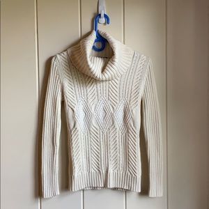 Talbots cowl neck sweater petite with sequins